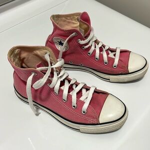 Converse Pink High-Top Sneakers big kids size 3